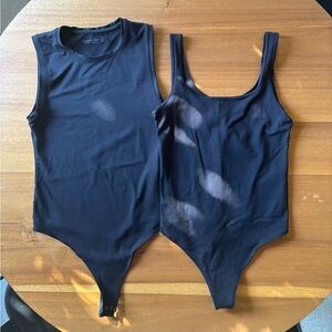 2 ABERCROMBIE BLACK BODYSUITS